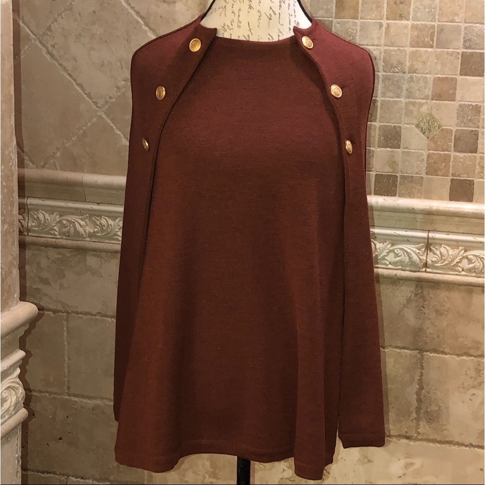 Stenströms Mary Rust Merino Wool Cape
